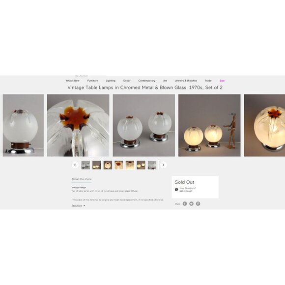 Murano Mazzega Hanging Ball Globe Shade - Listing is for 1 Globe - Picture 10 of 10